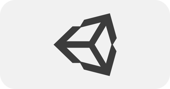 Logo da empresa Unity 3D.